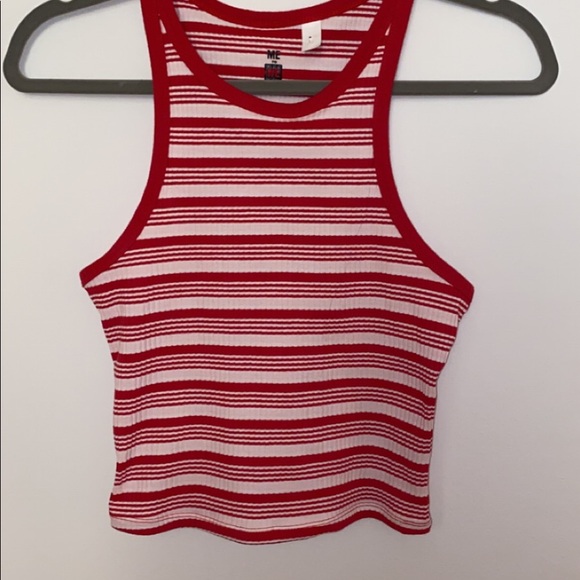 Striped Red and White Tank - Picture 2 of 4